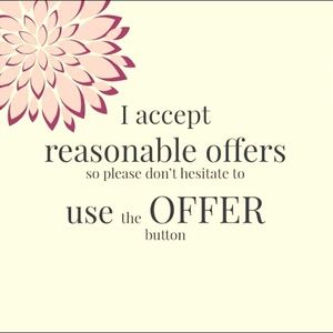 Reasonable offers accepted!